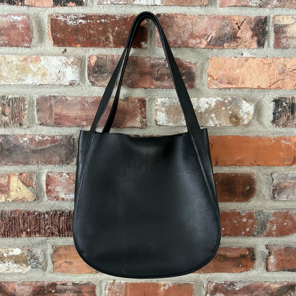 Madewell Sydney Black Leather Convertible Crossbody Purse Bag - Picture 2 of 10